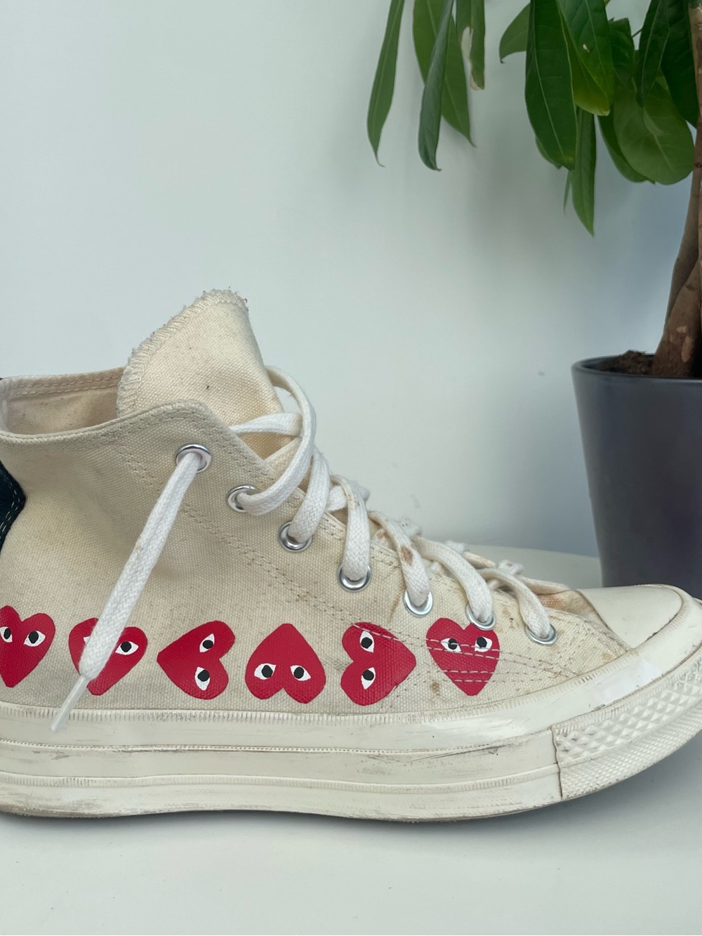 Women Size 8 Converse Chuck Taylor All Star 70 Hi Comme des Garcons Shoes